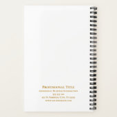 Elegant Monogram Gold Square Lijst Checklist Notitieboek (Achterkant)