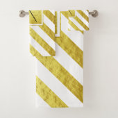 Élégant Monogram Gold Stripes (En situation)