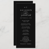Elegant Monogram Gold Wedding (Voorkant / Achterkant)