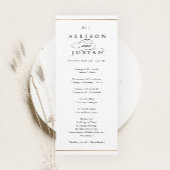 Élégant Monogram Gold Wedding Programme
