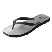 Elegant Monogram Gray Teenslippers (Schuin)