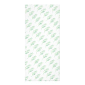 Elegant Monogram Greenery Wedding Menu 2 (Achterkant)