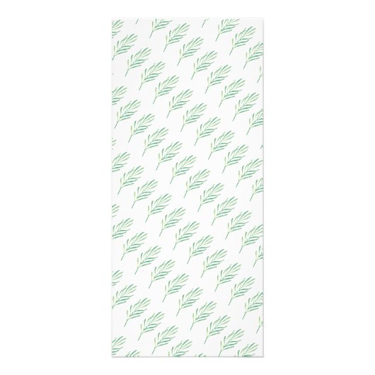 Elegant Monogram Greenery Wedding Menu 2 (Achterkant)