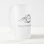 Elegant Monogram Groomsmen Gift Mok (Voorkant links)