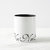Elegant Monogram Initiaal N KoffieMok Mok (Midden)