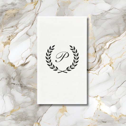 Elegant Monogram Initiaal Servet
