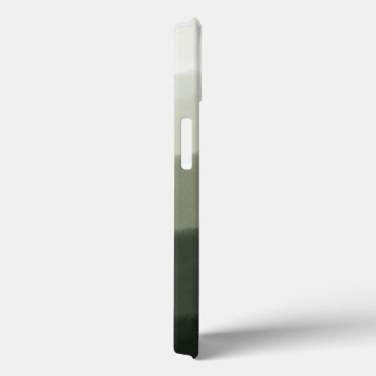 Elegant monogram Initialen Oerwoud Groen Ombre Case-Mate iPhone Case (Achterkant / Rechts)