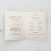 Elegant Monogram katholieke bruiloft Mass Ceremony Programma (Binnen)