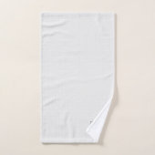 Elegant monogram lichtgrijs geometrisch patroon bad handdoek (Handdoek)