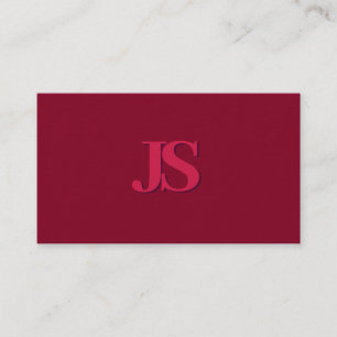 Elegant monogram luxe premium dik papier visitekaartje
