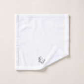 Élégant Monogram Mariage Keepsaké (Gant de toilette)