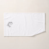 Élégant Monogram Mariage Keepsaké (Serviette à main)