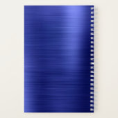 Elegant Monogram Marine Blauw Reizen Notitieboek (Achterkant)