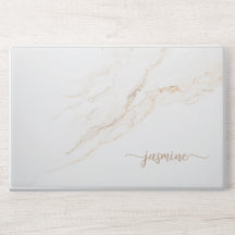 Elegant monogram marmeren stenen laptophoes