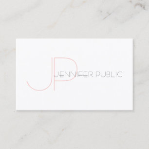 Elegant monogram minimalistisch modern eenvoudig p visitekaartje
