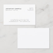 Elegant Monogram Modern Design Sjabloon Cool Visitekaartje (Voorkant / Achterkant)