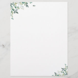 Elegant Monogram Modern Letterhead Briefhoofd