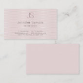 Elegant monogram Modern Sjabloon Trendy Visitekaartje (Voorkant / Achterkant)