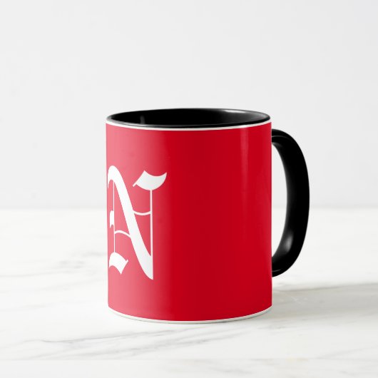 Elegant monogram N Mok (Voorkant rechts)