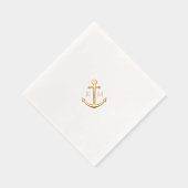Élégant Monogram Nautical Ancre Mariage (Droite)