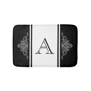 Elegant monogram ontwerp badmat