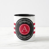 Elegant monogram ontwerp mok (Midden)