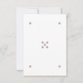 Elégant Monogram Pearl Wedding Carte RSVP (Dos)