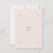 Elégant Monogram Pearl Wedding Carte RSVP (Dos)