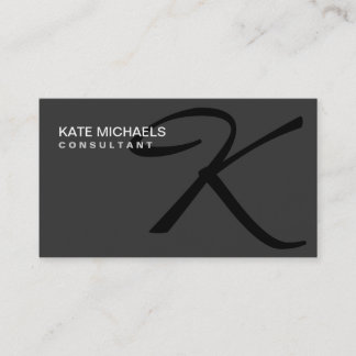 Elegant Monogram Professional Mode Designer Visitekaartje