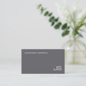 Elegant Monogram Professionele Sjabloon Luxe Visitekaartje (Staand voorkant)