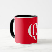 Elegant monogram Q Mok (Voorkant links)