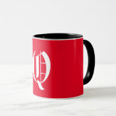 Elegant monogram Q Mok (Voorkant rechts)