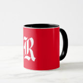 Elegant Monogram R Mok (Voorkant rechts)