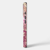 Elegant monogram roos goud roze gradiëntpatroon Case-Mate iPhone case (Achterkant / Links)