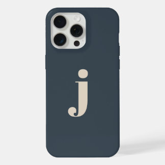 Elegant Monogram Sage Groen iPhone 15 Pro Max Hoesje