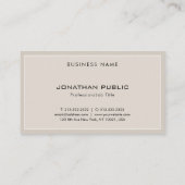 Elegant Monogram Schoon Professioneel Modern Trend Visitekaartje (Achterkant)