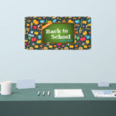 Elegant Monogram Script Kantoor School Spandoek (Beurs)