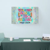 Elegant Monogram Script Kantoor School Spandoek (Beurs)