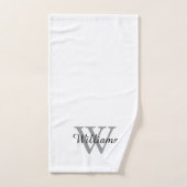 Elegant Monogram Script Name (Serviette à main)