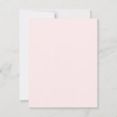 Elegant Monogram Script Roze Notitiekaartje (Achterkant)