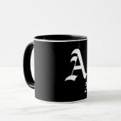 Elegant Monogram Sjabloon Mok (Voorkant links)