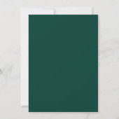 Elegant Monogram Smaragd Groen Goud Bruiloft Save The Date (Achterkant)