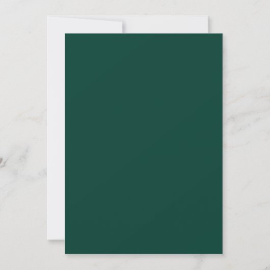 Elegant Monogram Smaragd Groen Goud Bruiloft Save The Date (Achterkant)
