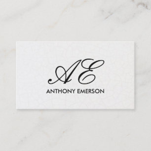 Elegant Monogram Tijdhedendaagse achtergrond Visitekaartje