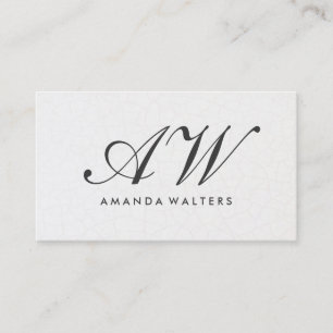 Elegant Monogram Tijdhedendaagse achtergrond Visitekaartje