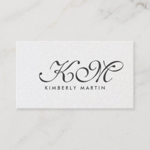 Elegant Monogram Tijdhedendaagse achtergrond Visitekaartje
