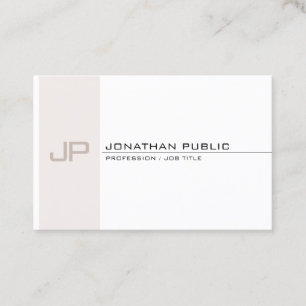 Elegant monogram trendy moderne eenvoudige Sjabloo Visitekaartje