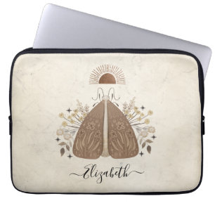 Elegant monogram vlinderlaptophoes laptop sleeve