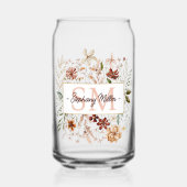 Elegant Monogram Watercolor Fall Wildflower Floral (Recto)