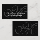 Elegant Monogram Wedding Coordinator Visitekaartje (Voorkant / Achterkant)